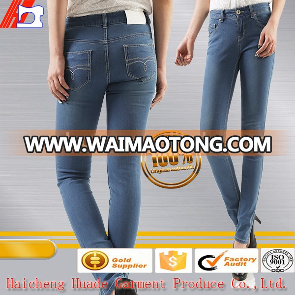 new model embroidery tight pants narrow jeans sex girls skinny jeans for woman